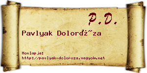Pavlyak Doloróza névjegykártya